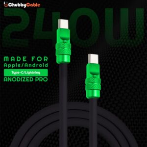SIYT Anodized Pro — kabl za punjenje 240 W sa reflektujućom završnom obradom (USB-C + Lightning)