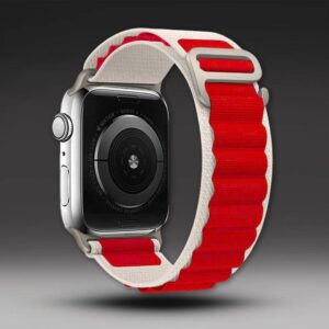 SIYT Dvobojna pletena dvoslojna najlonska narukvica za Apple Watch